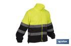Cofan Polaire à haute visibilité | Fermeture éclair | Couleur : Jaune et bleu | Disponible de la taille S à la XXXL - Cofan