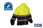 COFAN POLAIRE À HAUTE VISIBILITÉ | FERMETURE ÉCLAIR | COULEUR : JAUNE ET BLEU | DISPONIBLE DE LA TAILLE S À LA XXXL