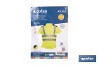Camiseta de alta visibilidad modelo Atlas | Color: amarillo y negro | Bandas reflectantes | Clase 2 EN ISO 20471 | Disponible desde la talla S hasta la XXXL - Cofan