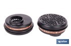 Set de 2 filtros A1 para máscara completa Cofan | Protección frente a gases y vapores de compuestos químicos - Cofan