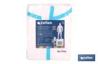 Buzo de protección fitosanitaria con capucha | Protección frente a pesticidas y químicos | Color: blanco | EN ISO 27065 Nivel C2 | Disponible desde la talla M hasta la XXL - Cofan