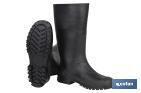 HOHE REGENSTIEFEL AUS PVC (SCHWARZ)