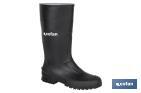 Rain Boot | High Shaft | PVC | Black | Inner Knit Lining - Cofan