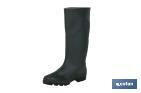 Rain Boot | High Shaft | PVC | Green | Inner Knit Lining - Cofan