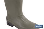 Rain Boot | High Shaft | PVC | Green | Inner Knit Lining - Cofan