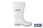 Botte de pluie blanche en PVC, mod. alimentaire - Cofan
