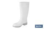Botte de pluie blanche en PVC, mod. alimentaire - Cofan