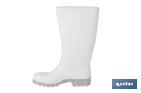 Botte de pluie blanche en PVC, mod. alimentaire - Cofan