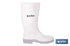 Rain Boot | High Shaft | PVC | White | Non-Slip Sole and Abrasion Resistant - Cofan