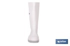 Rain Boot | High Shaft | PVC | White | Non-Slip Sole and Abrasion Resistant - Cofan