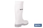 Rain Boot | High Shaft | PVC | White | Non-Slip Sole and Abrasion Resistant - Cofan