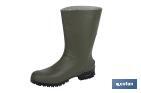 Bota de Agua | Meio Cano | Fabricada PVC | Cor Verde | Sola AntiDerrapante - Cofan