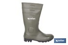 RAIN BOOT | GREEN | SECURITY S5 | PVC | STEEL TOE CAP AND INSOLE