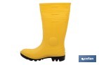 Bota de Água | Segurança S5 | Cor Amarelo| Fabricada em PVC | Biqueira e Palmilha de Aço - Cofan