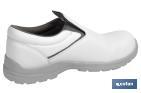 Mocassim de Segurança S2 SRC | Tamanhos desde o 35 até ao 47 em cor branco | Sapato de trabalho Modelo White Fox - Cofan