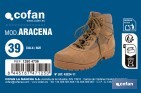 Bota de trekking Aracena con suela antideslizante de caucho | Serraje natural y cierre por cordones | Adecuada para senderismo y media montaña | Disponible desde la talla 38 hasta la 46 - Cofan