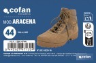 Bota de trekking Aracena con suela antideslizante de caucho | Serraje natural y cierre por cordones | Adecuada para senderismo y media montaña | Disponible desde la talla 38 hasta la 46 - Cofan