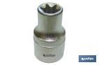 1/2" FEMALE TORX SOCKET | CHROME-VANADIUM STEEL | SIZE: E-24