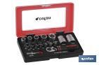 MINI RATCHET SET SOCKETS & BITS 1/4" 23PCS - Cofan