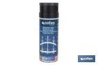 Peinture en spray | Effet fer forgé | Couleur noire ou grise | Emballage de 400 ml - Cofan