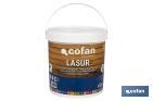 Lasure Protection à l'eau pour Bois | Finition mate | Plusieurs Contenances et Couleurs - Cofan