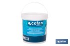 Pintura antideslizante para bordes de piscina | Impermeable, color blanco mate | Capacidad de 4 litros - Cofan