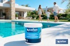 Pintura antideslizante para bordes de piscina | Impermeable, color blanco mate | Capacidad de 4 litros - Cofan