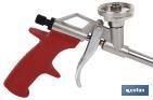 Pistolet pour Mousse de Polyuréthane Ultra | Manche ergonomique | Dimensions : 18 cm x ø2 mm - Cofan