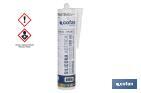 Acetoxy silicone sealant | Clear coloured | Cartridge of 280ml - Cofan