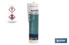 Acetic silicone sealant | White | Cartridge of 300ml - Cofan