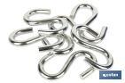 "S" zinc coated hook - Cofan