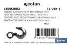 Gancho olhal com trava de segurança liga de aço - Cofan