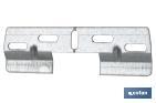 Placa Dupla para Pendurar e Fixar em Mobiliário | Medidas: 130 mm e Oco: 42 mm - Cofan