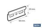 Cofan Placa para Pendurar e Fixar | Medida: 60mm  - Cofan