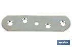 Joining plate bracket for panels | Zinc-plated steel | Fixing accessory - Cofan