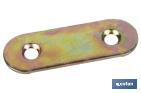 Joining plate bracket for panels | Zinc-plated steel | Fixing accessory - Cofan