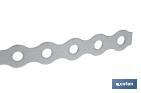 Rouleau de ruban perforé en acier galvanisé | Dimensions : 17 mm x 0,8 mm x 10 m - Cofan