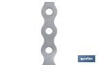 Rouleau de ruban perforé en acier galvanisé | Dimensions : 17 mm x 0,8 mm x 10 m - Cofan
