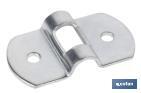 PLAQUE EN ACIER GALVANISÉ | DIMENSIONS : 25 MM X 6 MM