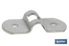 Plaque en acier galvanisé | Dimensions : 25 mm x 6 mm - Cofan