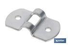 Plaque en acier galvanisé | Dimensions : 25 mm x 6 mm - Cofan