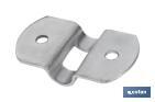 Plaque en acier galvanisé | Dimensions : 25 mm x 6 mm - Cofan