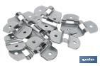 Plaque en acier galvanisé | Dimensions : 25 mm x 6 mm - Cofan