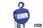 Polipasto de cadena manual | Altura de elevación: 6 m | Color: azul | Gancho resistente | Disponible en varias capacidades de carga - Cofan