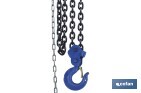 Polipasto de cadena manual | Altura de elevación: 6 m | Color: azul | Gancho resistente | Disponible en varias capacidades de carga - Cofan