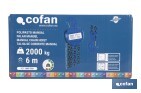Polipasto de cadena manual | Altura de elevación: 6 m | Color: azul | Gancho resistente | Disponible en varias capacidades de carga - Cofan