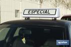 Cartel avisador acompañamiento vehículo Especial V21 | Material: resina - Cofan