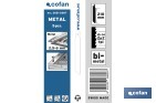 Hojas de sierra de sable universales bimetal para metal, madera y plástico reforzado| Adecuadas para metales de 2,5 a 6 mm de espesor | Disponibles en diferentes longitudes - Cofan