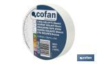 Insulating tape 180 microns | White | Resistant to voltage, heat and different acids and alkaline materials - Cofan