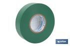 Insulating tape 180 microns | Green | Resistant to voltage, heat and different acids and alkaline materials - Cofan